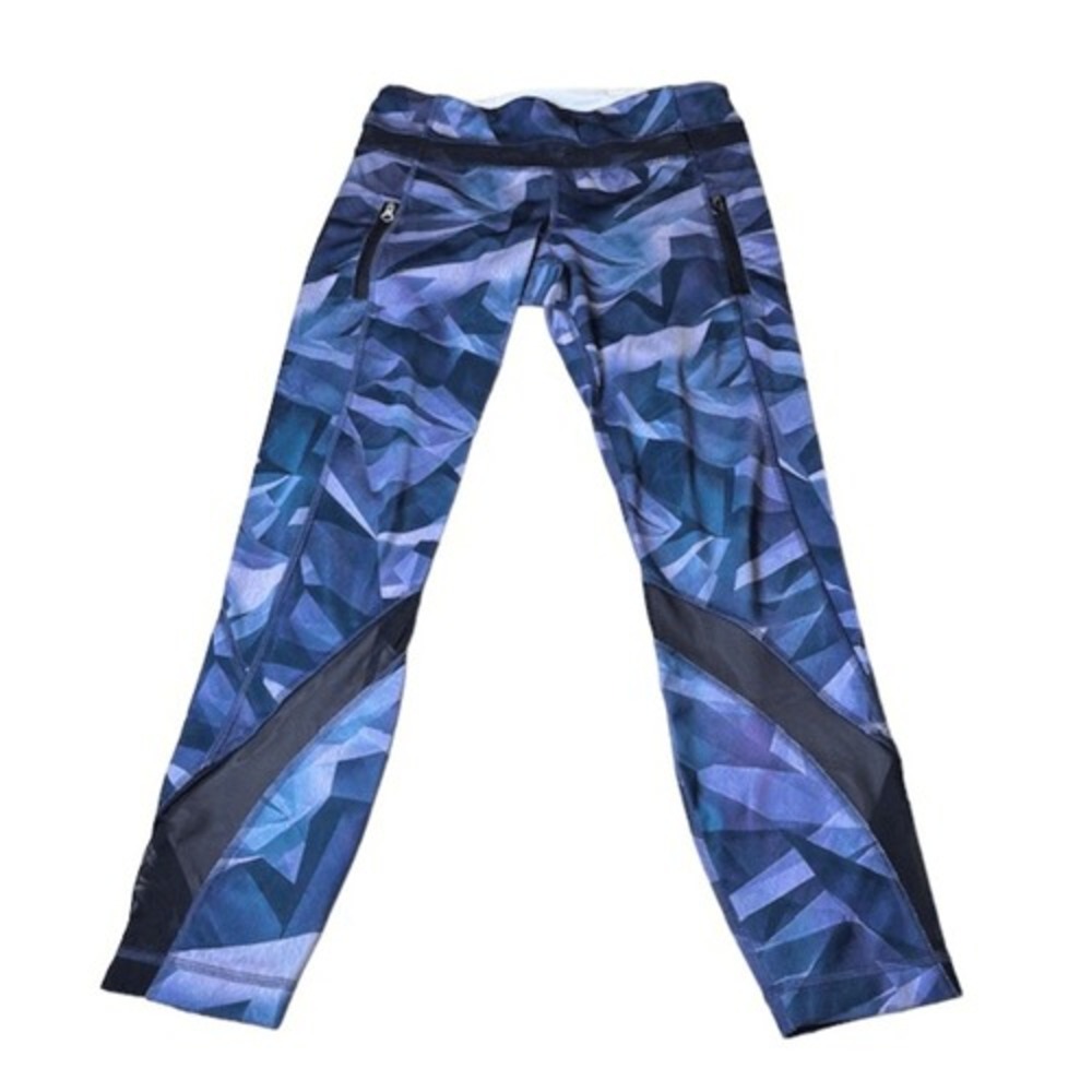 Lululemon Inspire Tight II (Mesh) Pretty‎ Prism Multi / Black Size 6